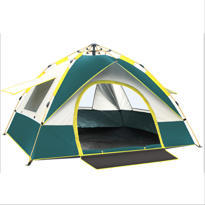 Cheap Goat Tents Fully Automatic Outdoor Camping Self Driving Tent Fishing Tent For Two Persons 3 4 Persons One Door Three Windows Tents Tents 